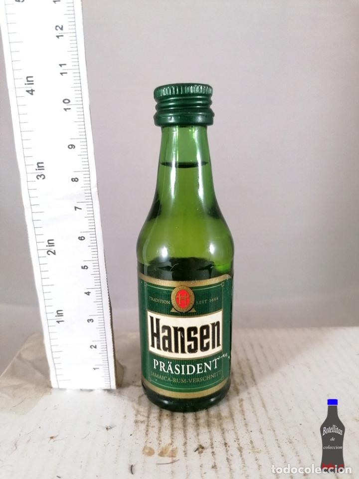 Collection of wines and liquors: BOTELLITA BOTELLIN HANSEN PRASIDENT JAMAICA RUM RON