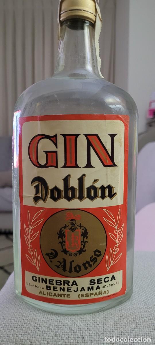 Coleccionismo de vinos y licores: Ginebra Dobl&oacute;n - Foto 1