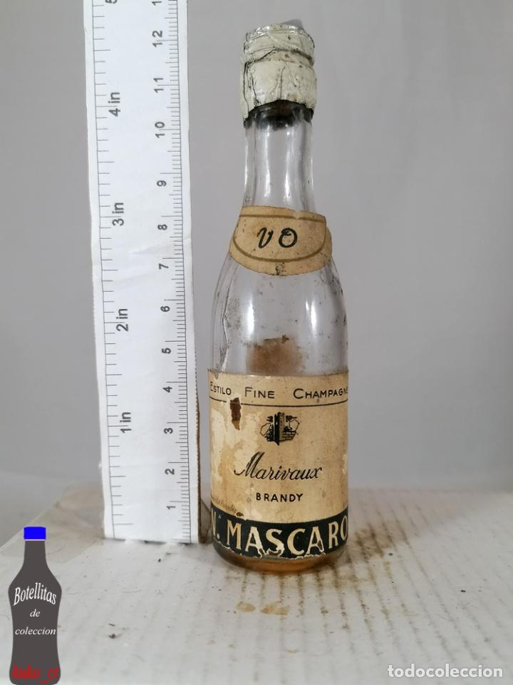 Coleccionismo de vinos y licores: BOTELLITA BOTELLIN BRANDY MARIVAUX FINE CHAMPAGNE VO MASCARO