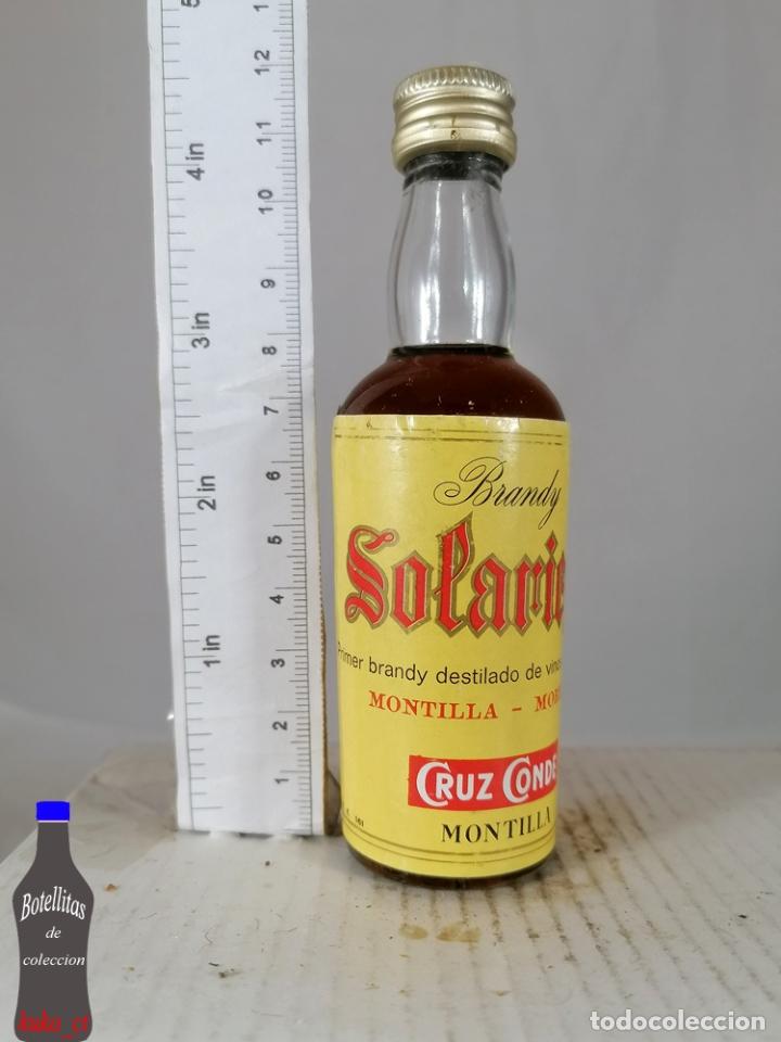 Coleccionismo de vinos y licores: BOTELLITA BOTELLIN BRANDY SOLARIEGO CRUZ CONDE MONTILLA MORILES