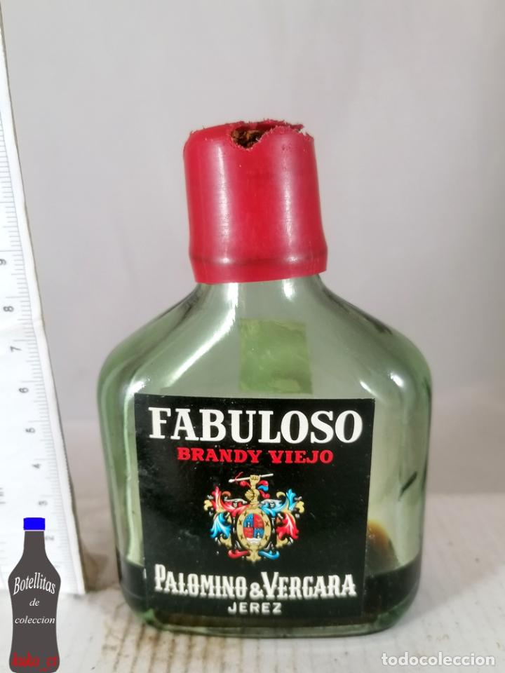 Coleccionismo de vinos y licores: BOTELLITA BOTELLIN PETACA FABULOSO BRANDY VIEJO PALOMINO Y VERGARA