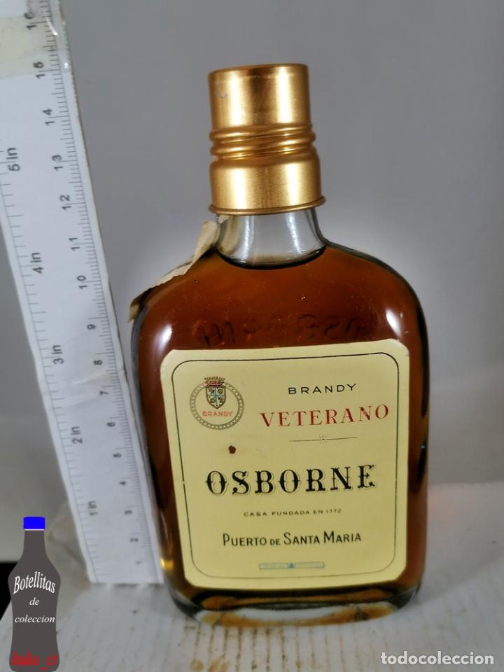 Coleccionismo de vinos y licores: BOTELLITA BOTELLIN PETACA BRANDY OSBORNE VETERANO PUERTO DE SANTA MARIA