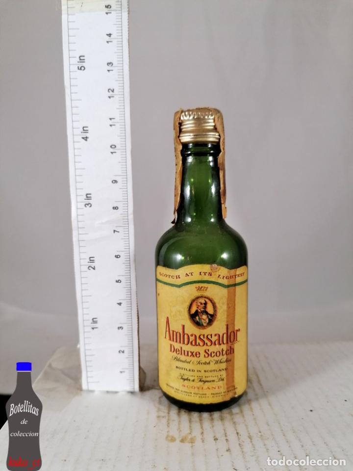 Colecionismo de vinhos e licores: BOTELLITA BOTELLIN WHISKY AMBASSADOR DE LUXE CARACAS VENEZUELA