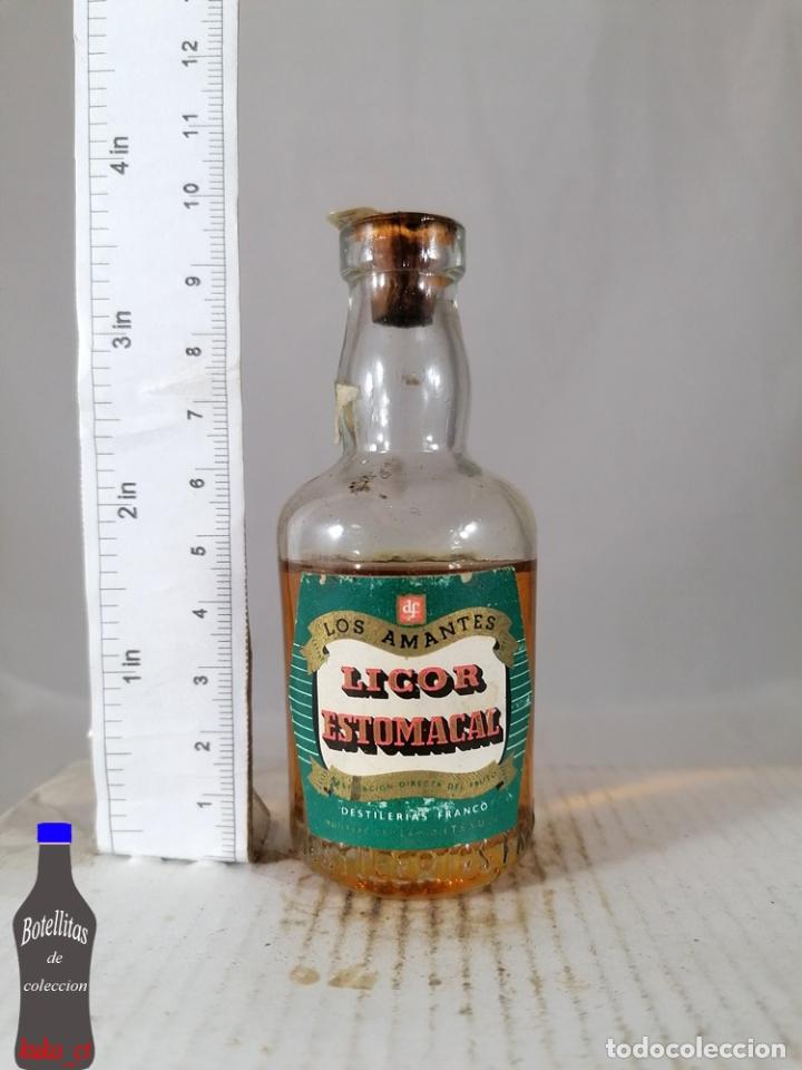 Coleccionismo de vinos y licores: BOTELLITA BOTELLIN LICOR ESTOMACAL LOS AMANTES DESTILERIAS FRANCO TERUEL