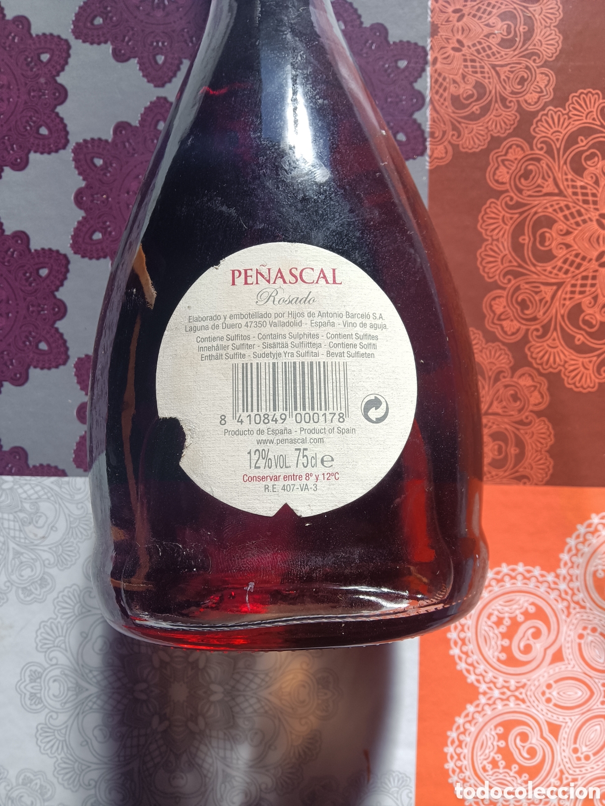 Coleccionismo de vinos y licores: BOTELLA PE&Ntilde;ASCALLLLL - Foto 2