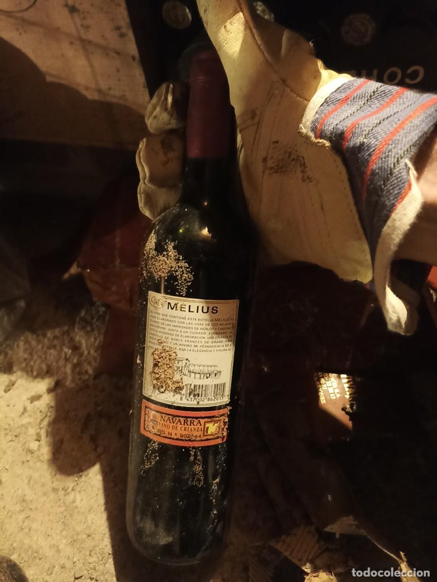 Coleccionismo de vinos y licores: Botella de vino Melius 1996 - Foto 2