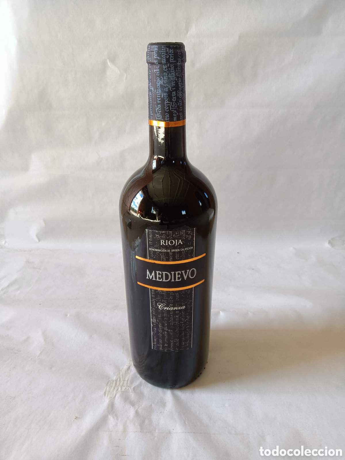 Coleccionismo de vinos y licores: Botella de vino rioja medievo crianza 2007 litro y medio