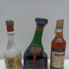 Coleccionismo de vinos y licores: LOTE 3 BOTELLAS BRANDY, ARMAGNAC VSOP 1937, CONDE DE OSBORNE, BRANDY DE PORTUGAL