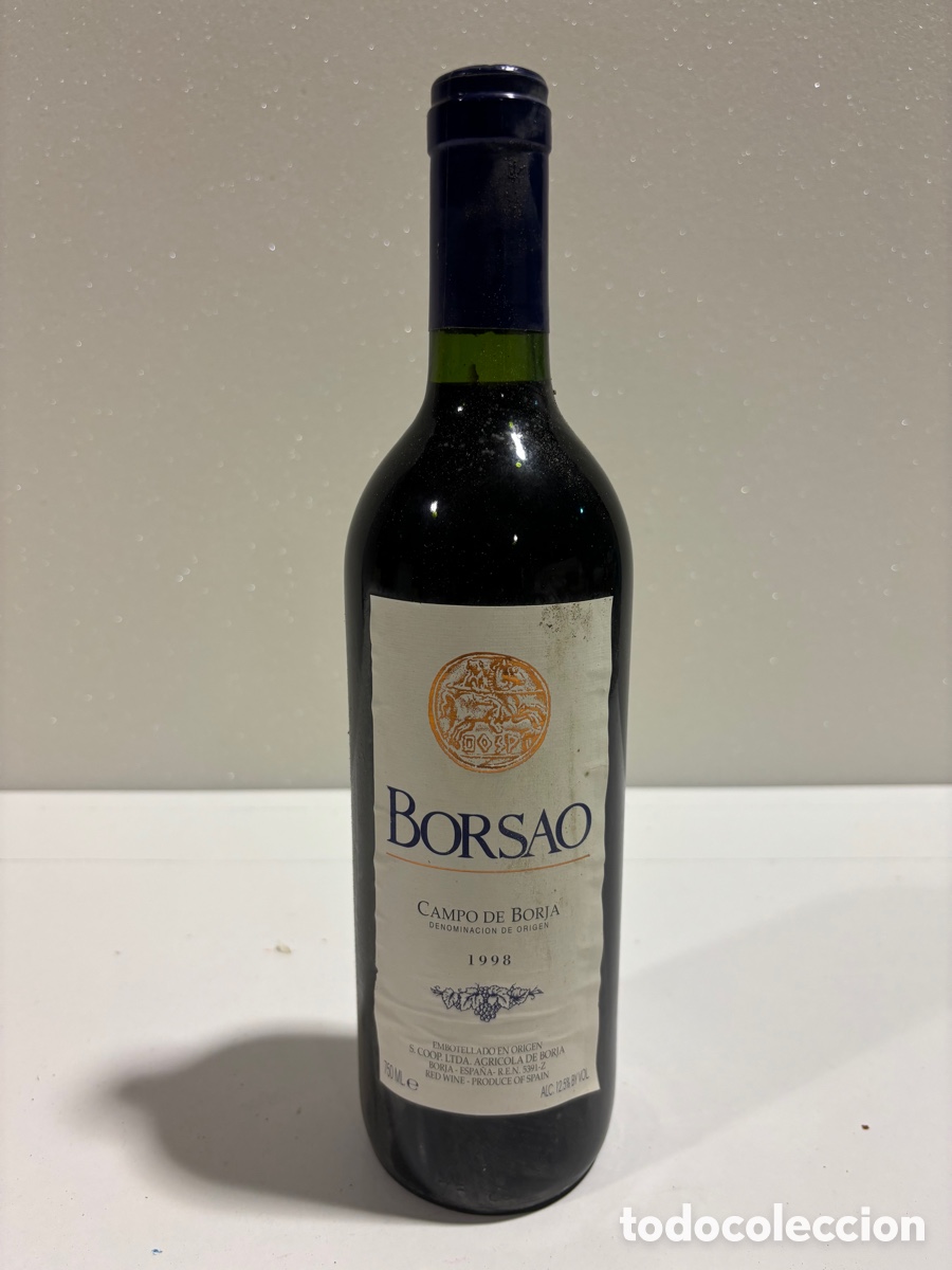 Collection of wines and liquors: Botella de vino Borsao . Campo de Borja 1998 Arag&oacute;n