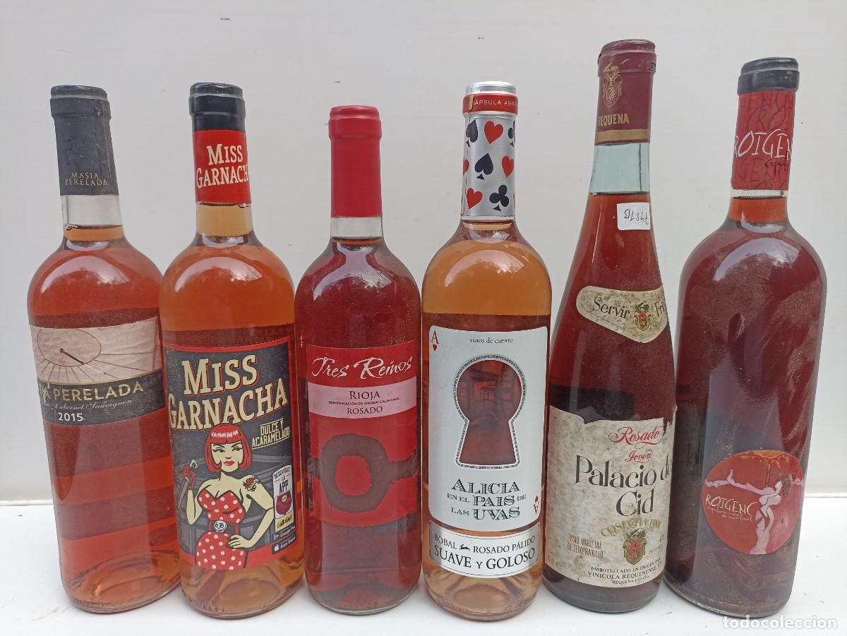 Coleccionismo de vinos y licores: Lote 6 botellas de vino Palacio del Cid, Roigenc, Tres Reinos , Masia Perelada