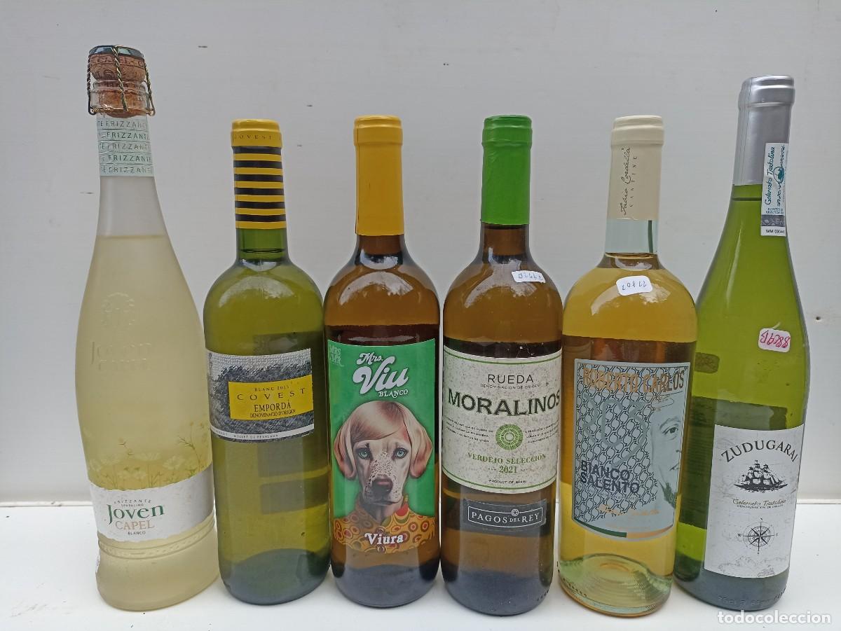 Coleccionismo de vinos y licores: Lote 6 botellas de vino Covest, Roberto Carlos, Joven Capel, Zudugarai, Moralinos