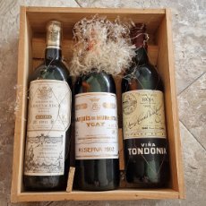 Coleccionismo de vinos y licores: CAJA 3 VINOS