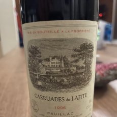 Coleccionismo de vinos y licores: VINO CHATEAU LAFITE ROTHSCHILD 1996 DE COLECCIÓN
