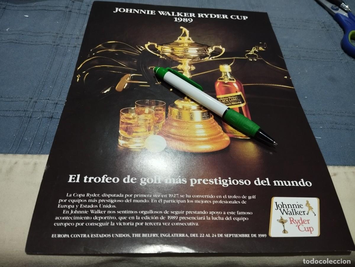 Coleccionismo de vinos y licores: WHISKY JOHNNIE WALKER BLACK LABEL ANUNCIO PUBLICIDAD REVISTA