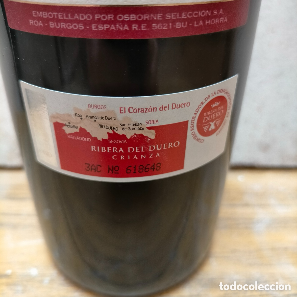 Coleccionismo de vinos y licores: Se&ntilde;or&iacute;o del Cid Crianza - Foto 2