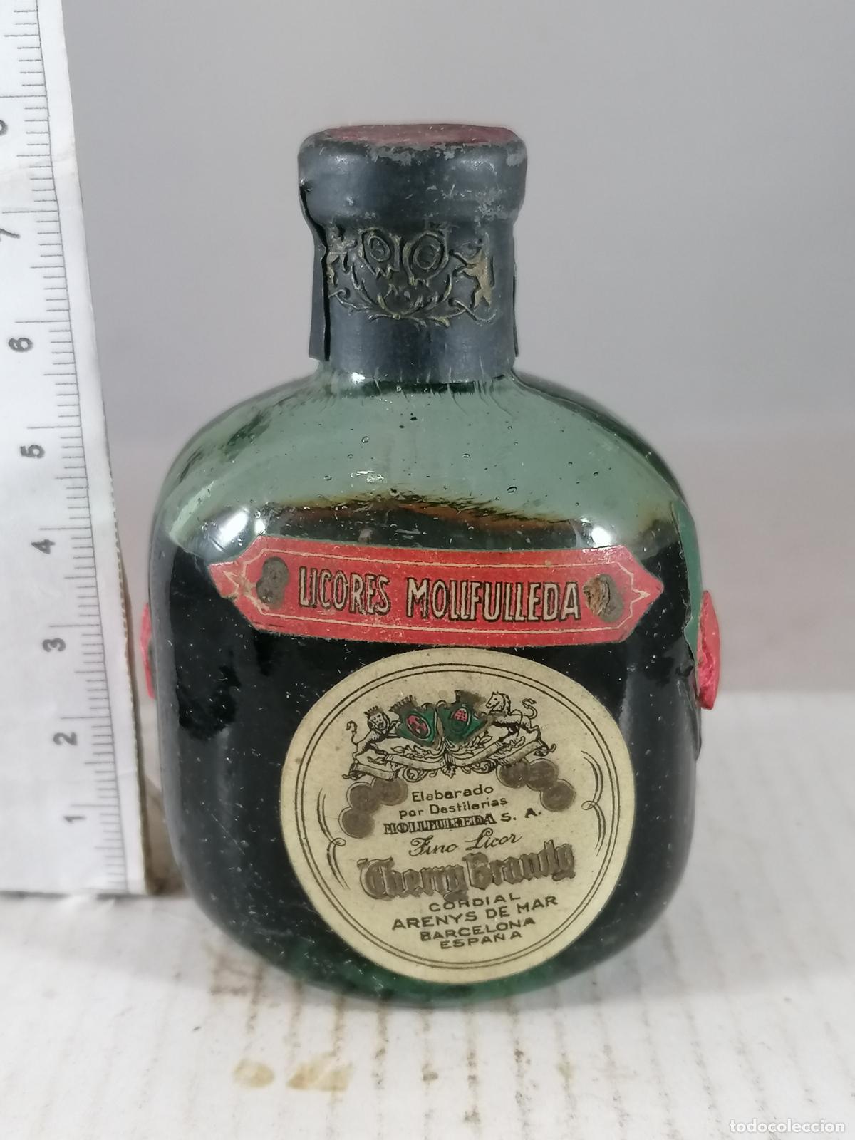 Coleccionismo de vinos y licores: BOTELLITA BOTELLIN CHERRY BRANDY DESTILERIAS MOLLFULLEDA ARENYS DE MAR