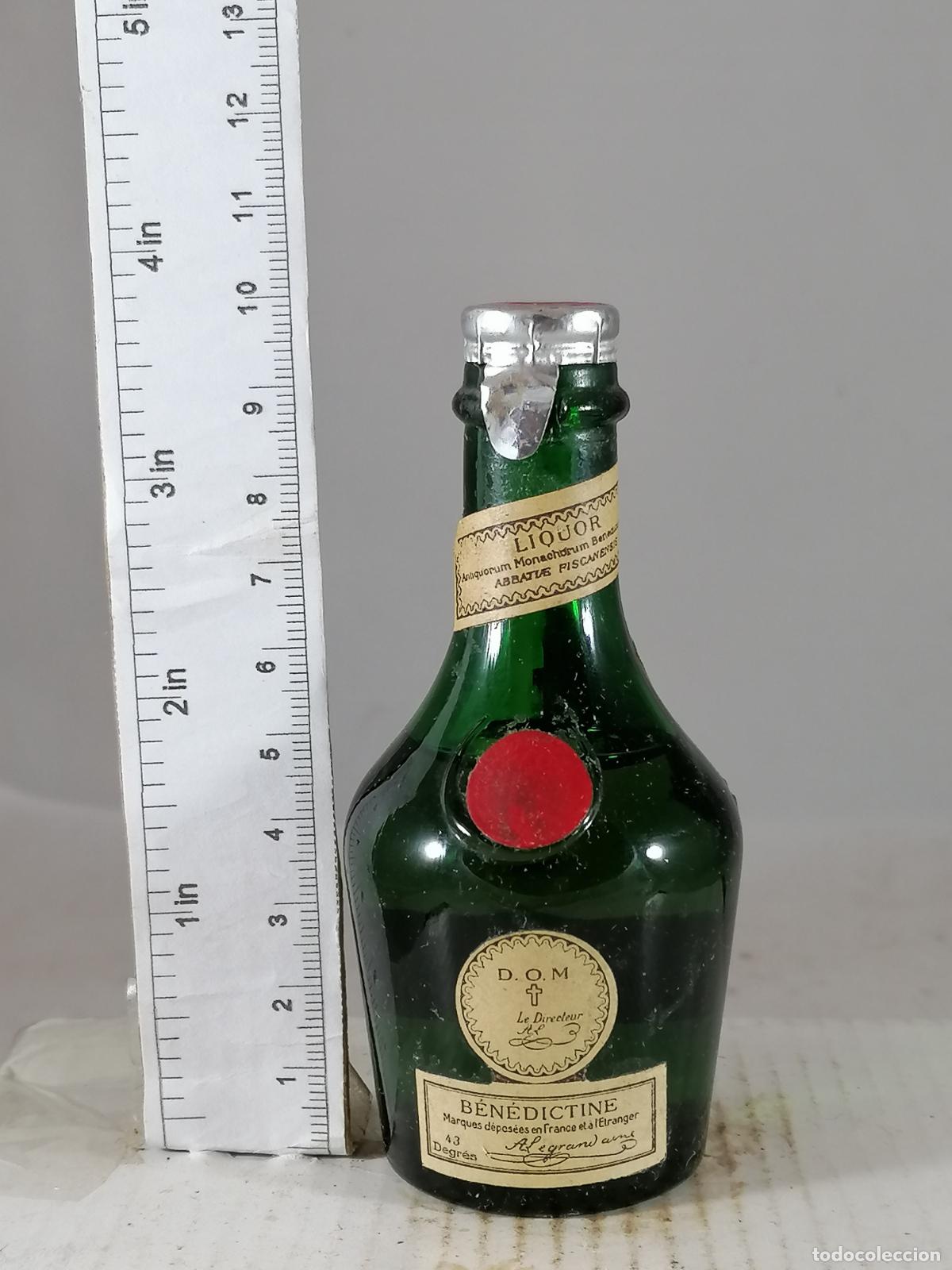 Sammlung von Weinen und Lik&ouml;ren: BOTELLITA BOTELLIN BENEDICTINE D.O.M LIQUEUR FRANCE
