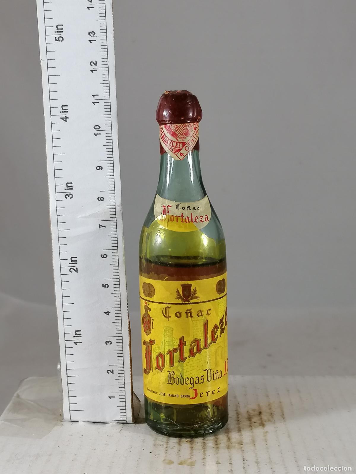 Coleccionismo de vinos y licores: BOTELLITA BOTELLIN CO&Ntilde;AC BRANDY FORTALEZA BODEGAS VI&Ntilde;A JT JEREZ