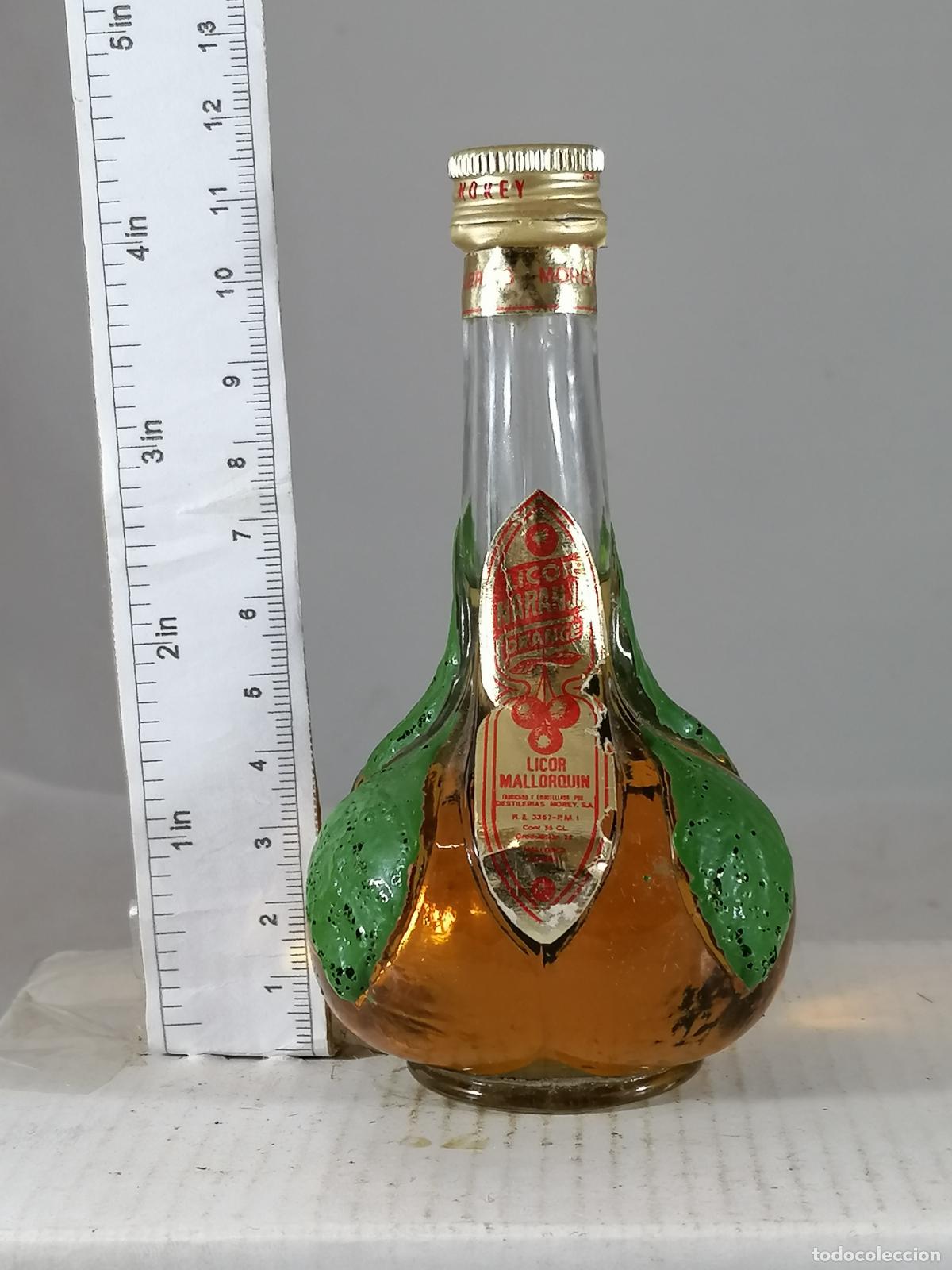Coleccionismo de vinos y licores: BOTELLITA BOTELLIN LICOR DE NARANJA LICOR MALLORQUIN DESTILERIAS MOREY BINISALEM MALLORCA