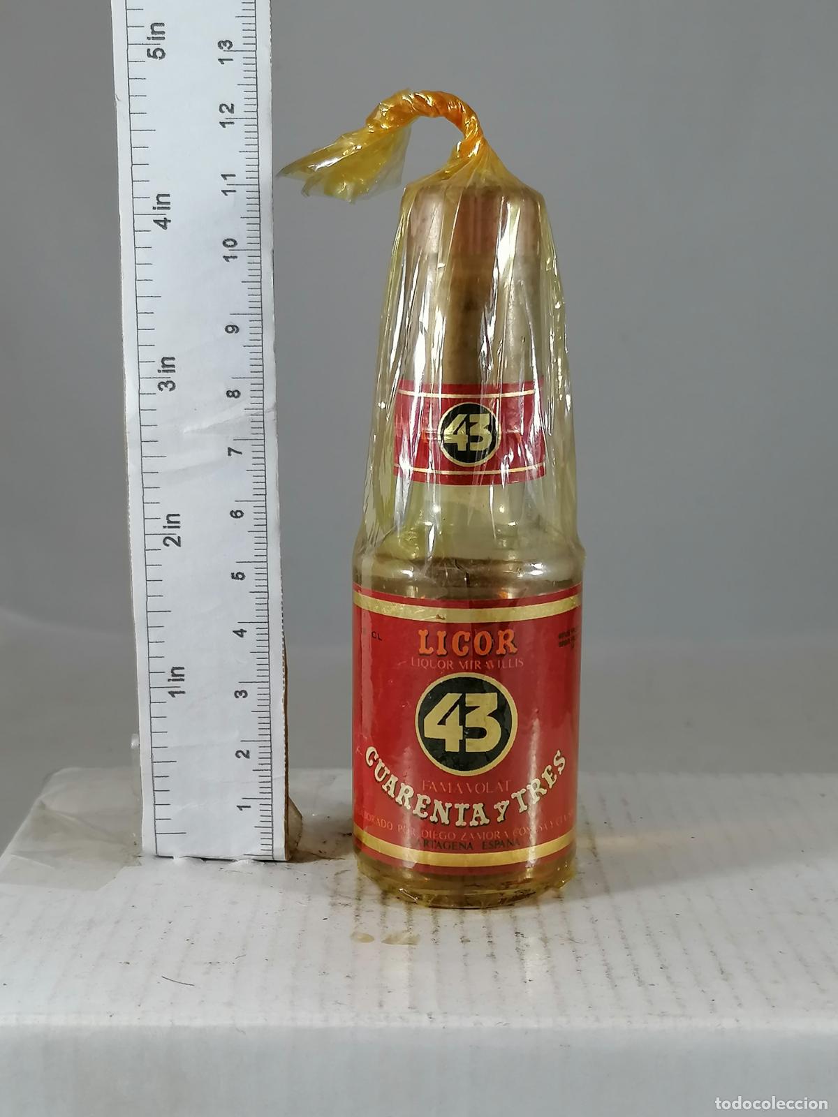 Coleccionismo de vinos y licores: BOTELLITA BOTELLIN LICOR 43 DIEGO ZAMORA CARTAGENA