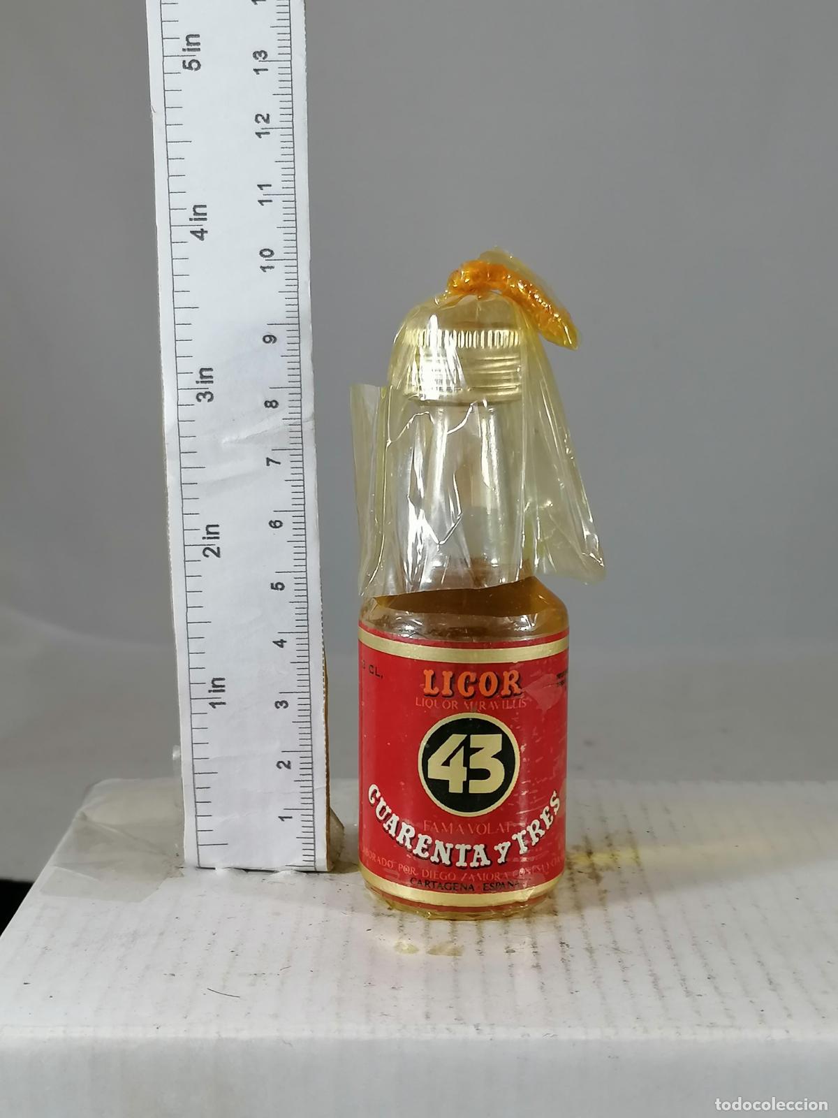 Coleccionismo de vinos y licores: BOTELLITA BOTELLIN LICOR 43 DIEGO ZAMORA CARTAGENA