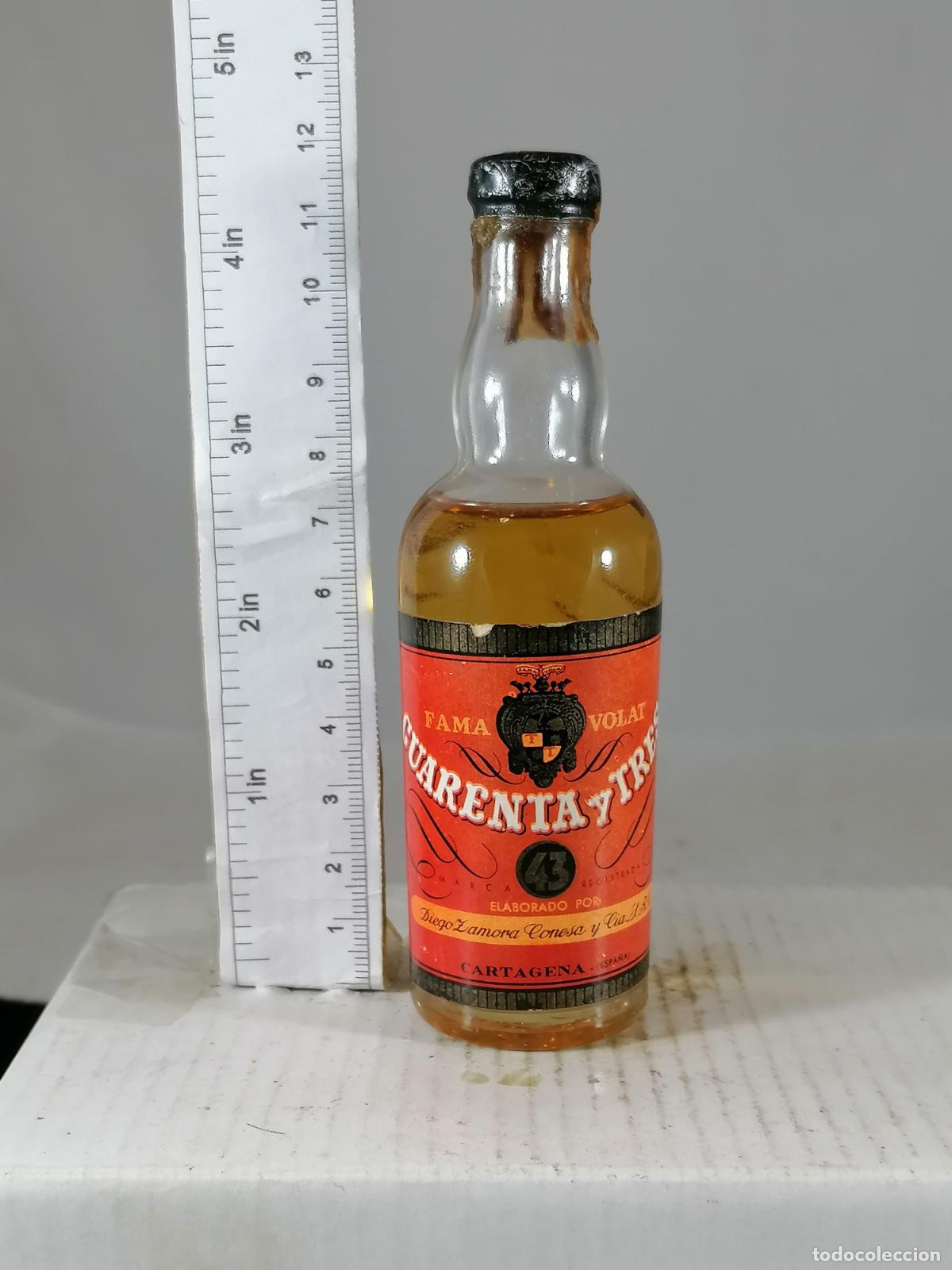 Coleccionismo de vinos y licores: BOTELLITA BOTELLIN LICOR 43 DIEGO ZAMORA CARTAGENA
