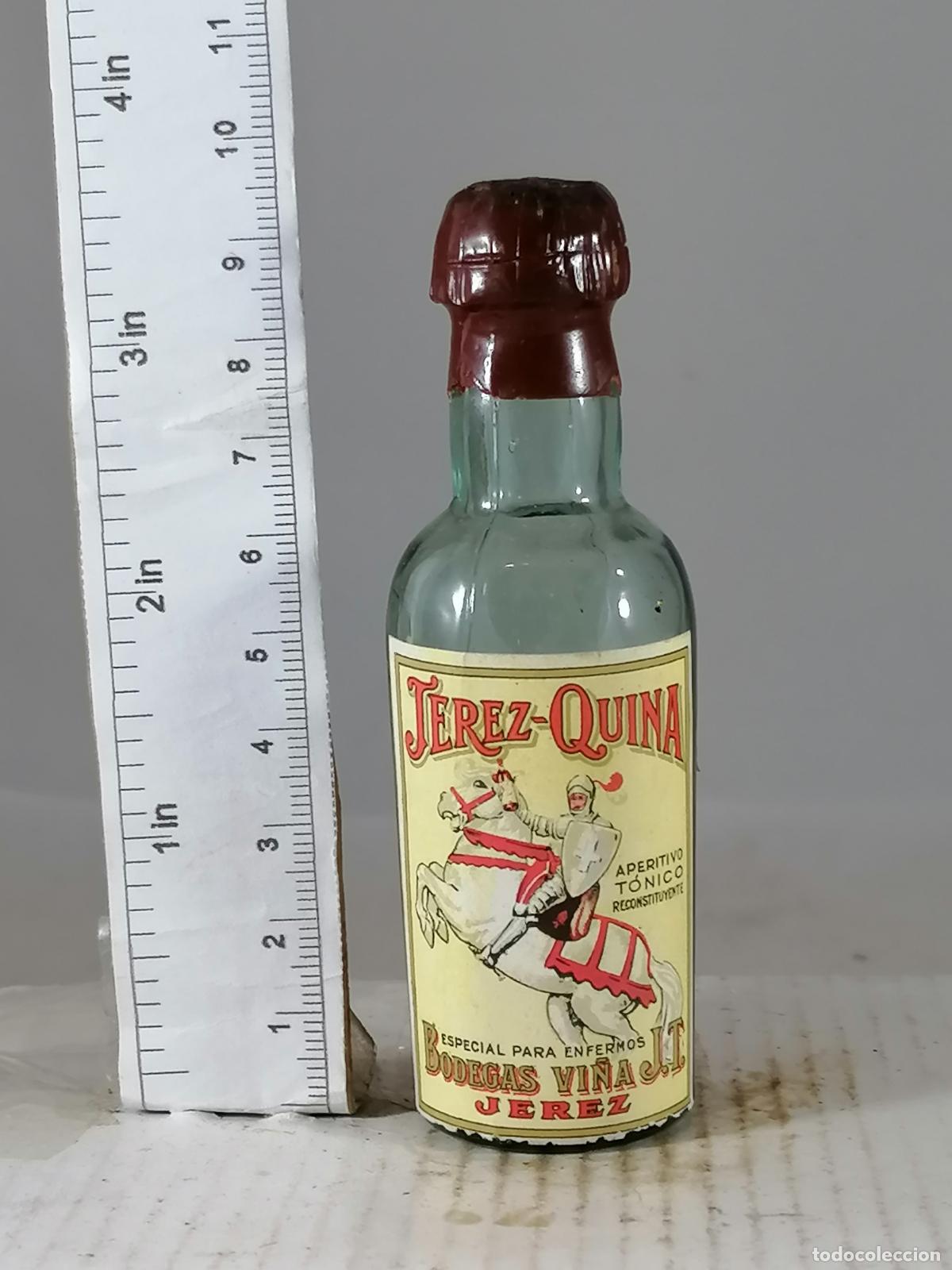 Coleccionismo de vinos y licores: BOTELLITA BOTELLIN JEREZ QUINA BODEGAS VI&Ntilde;A JT JEREZ