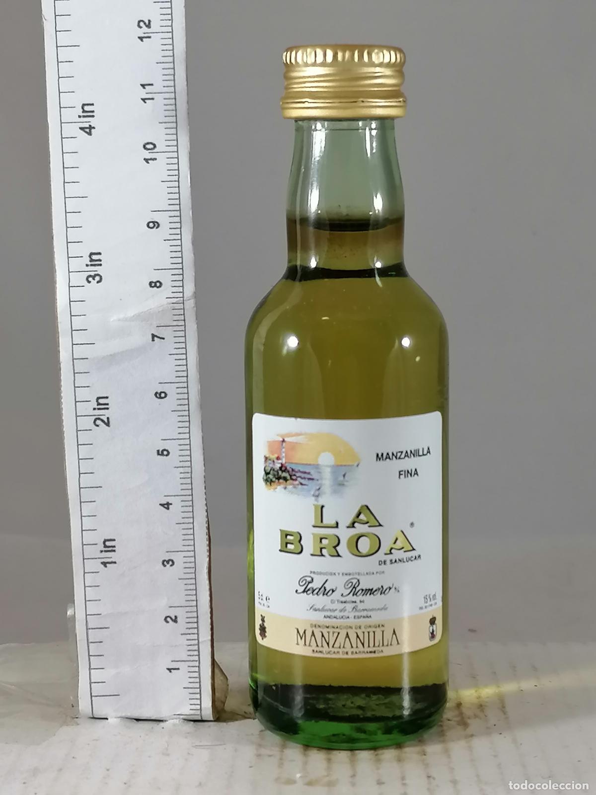 Sammlung von Weinen und Lik&ouml;ren: BOTELLITA BOTELLIN MANZANILLA FINA LA BROA PEDRO ROMERO SANLUCAR DE BARRAMEDA