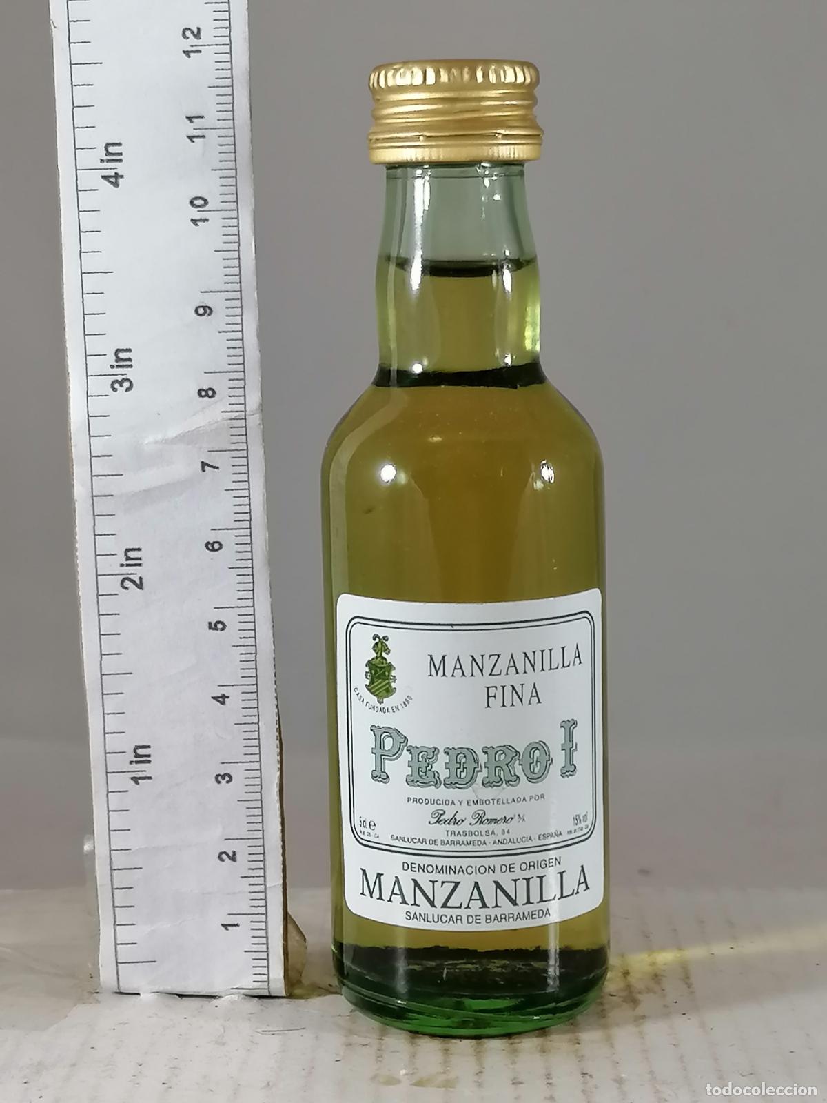 Sammlung von Weinen und Lik&ouml;ren: BOTELLITA BOTELLIN MANZANILLA FINA PEDRO I PEDRO ROMERO SANLUCAR DE BARRAMEDA