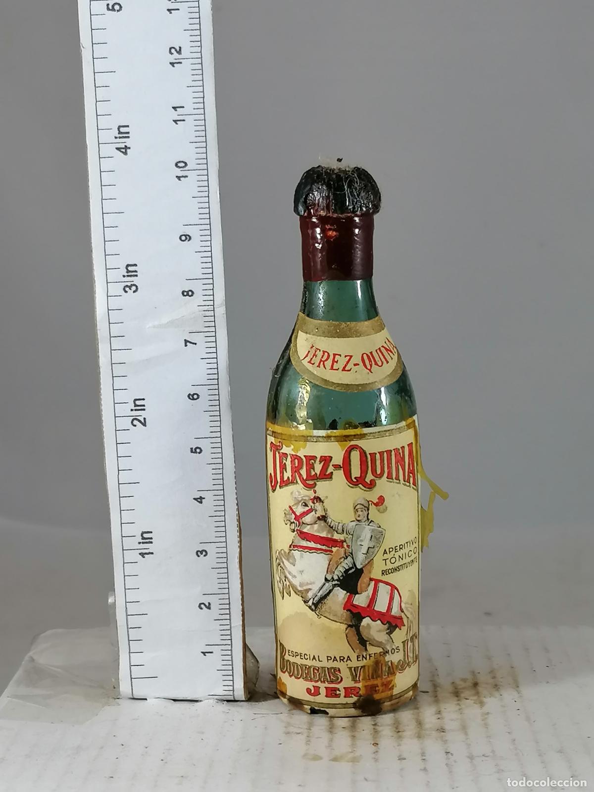 Coleccionismo de vinos y licores: BOTELLITA BOTELLIN JEREZ QUINA BODEGAS VI&Ntilde;A JT JEREZ