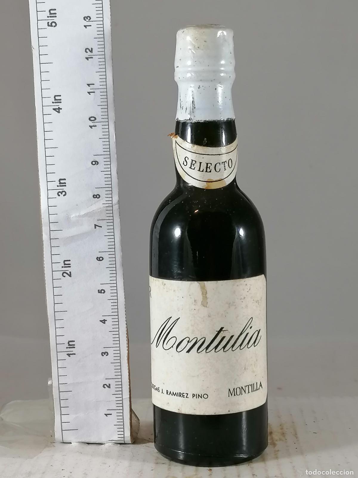 Colecionismo de vinhos e licores: BOTELLITA BOTELLIN SELECTO MONTULIA BODEGAS J RAMIREZ PINO MONTILLA