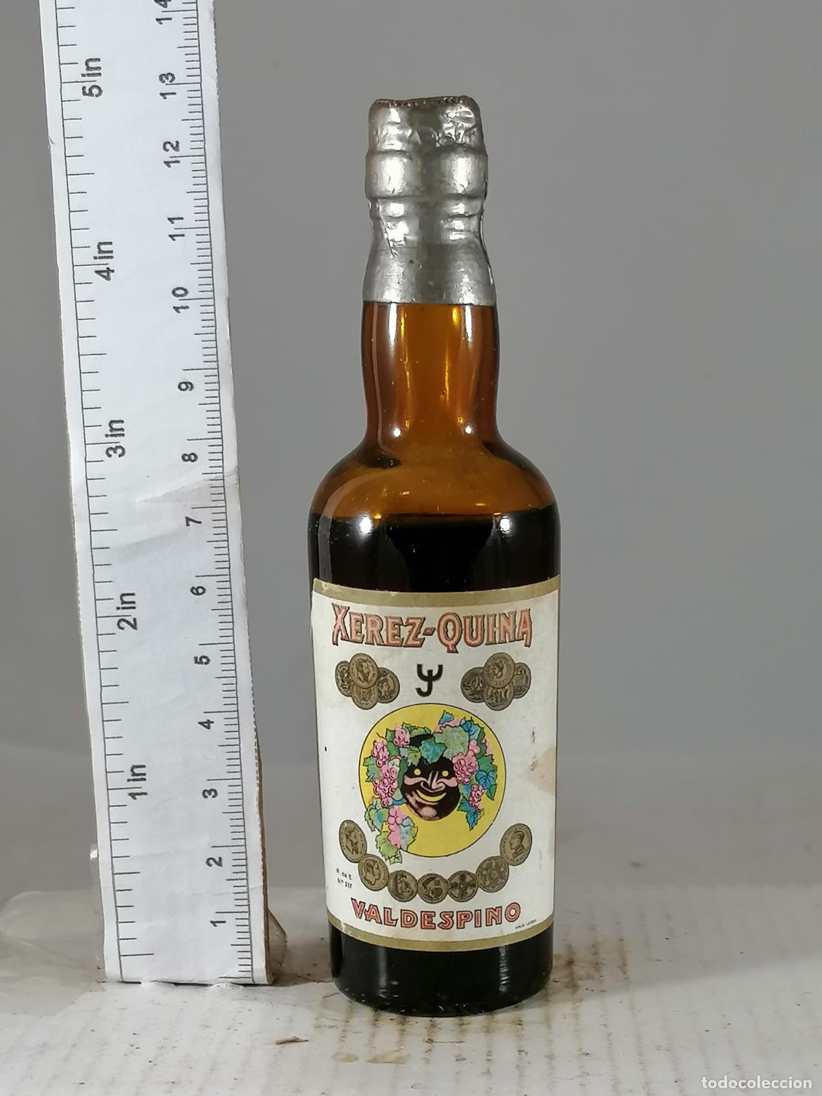 Coleccionismo de vinos y licores: BOTELLITA BOTELLIN XEREZ QUINA MACHARNUDO VALDESPINO JEREZ DE LA FRONTERA