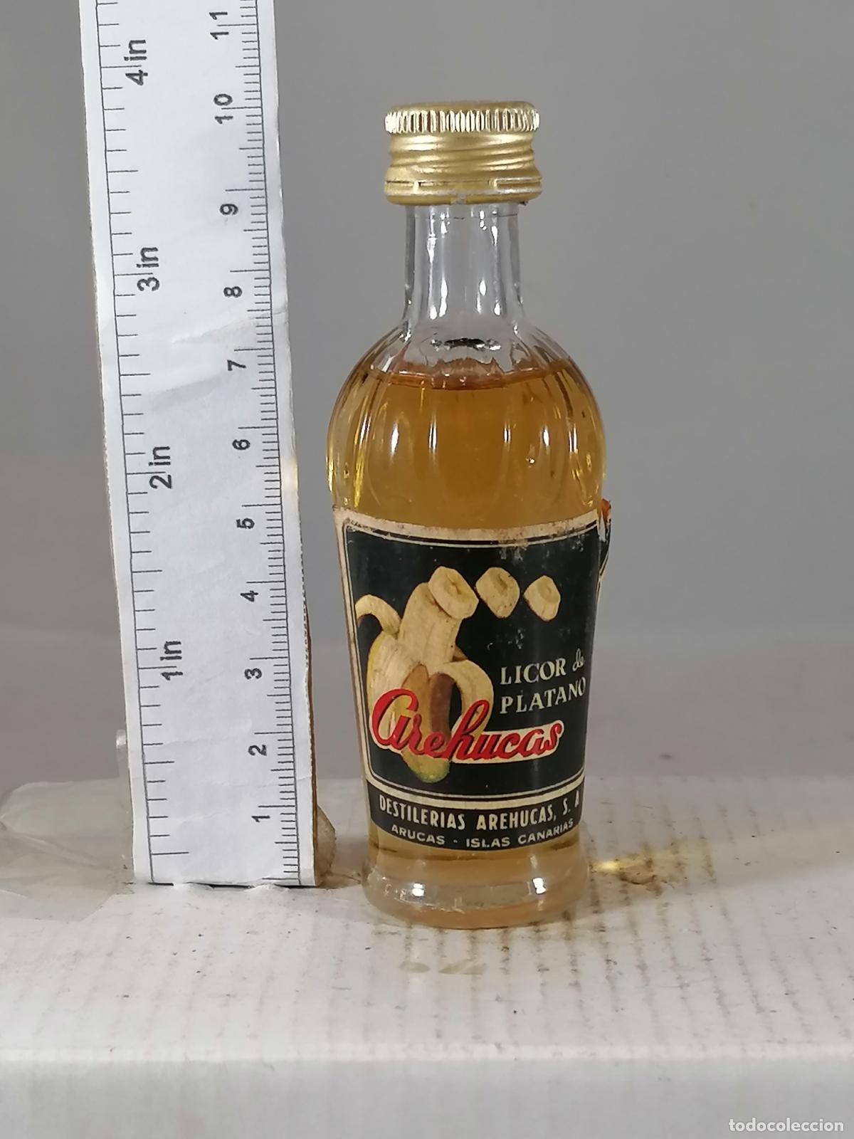 Coleccionismo de vinos y licores: BOTELLITA BOTELLIN LICOR PLATANO AREHUCAS DESTILERIAS AREHUCAS ARUCAS ISLAS CANARIAS