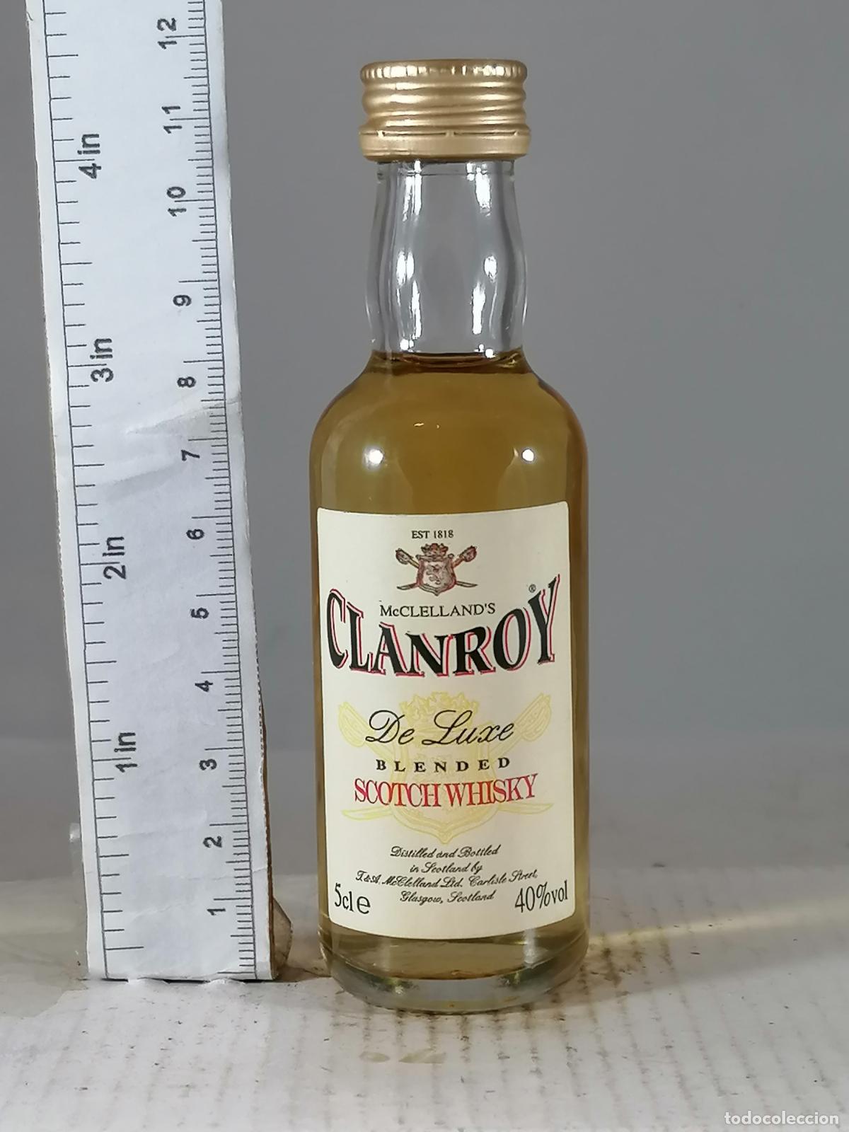 Sammlung von Weinen und Lik&ouml;ren: BOTELLITA BOTELLIN WHISKY CLANROY DE LUXE BLENDED MCLELLANDS SCOTLAND
