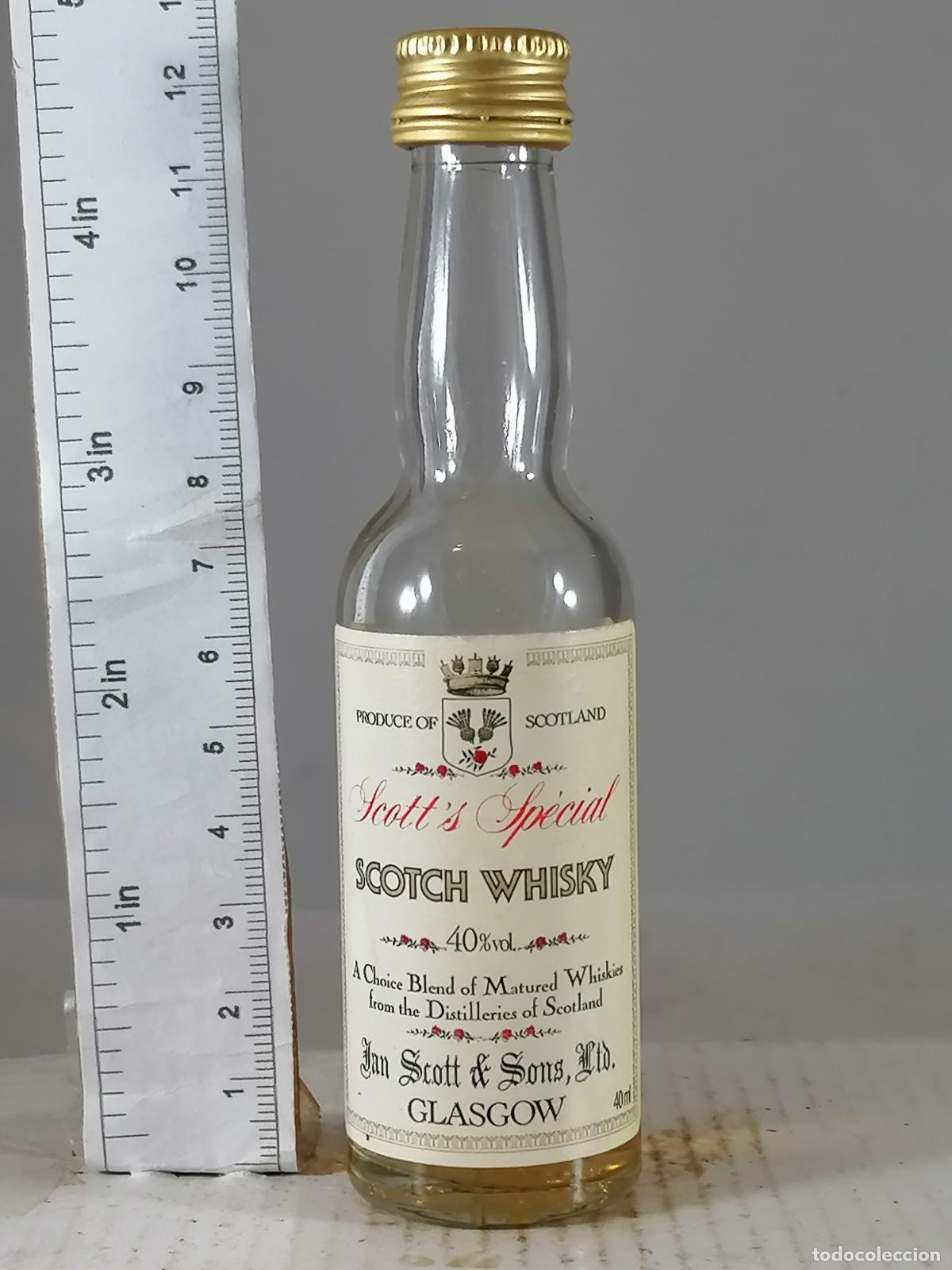 Coleccionismo de vinos y licores: BOTELLITA BOTELLIN WHISKY SCOTT&acute;S SPECIAL JAN SCOTT & SON GLASGOW