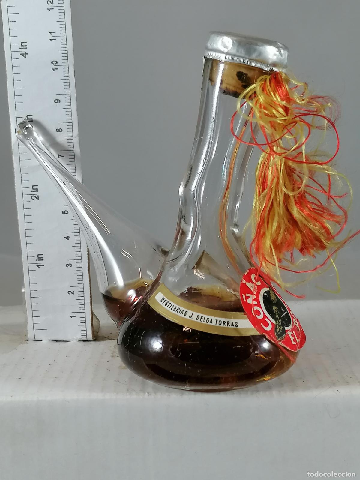 Colecionismo de vinhos e licores: BOTELLITA BOTELLIN CO&Ntilde;AC EL PAVO MANRESA SELGA TORRAS PORRON