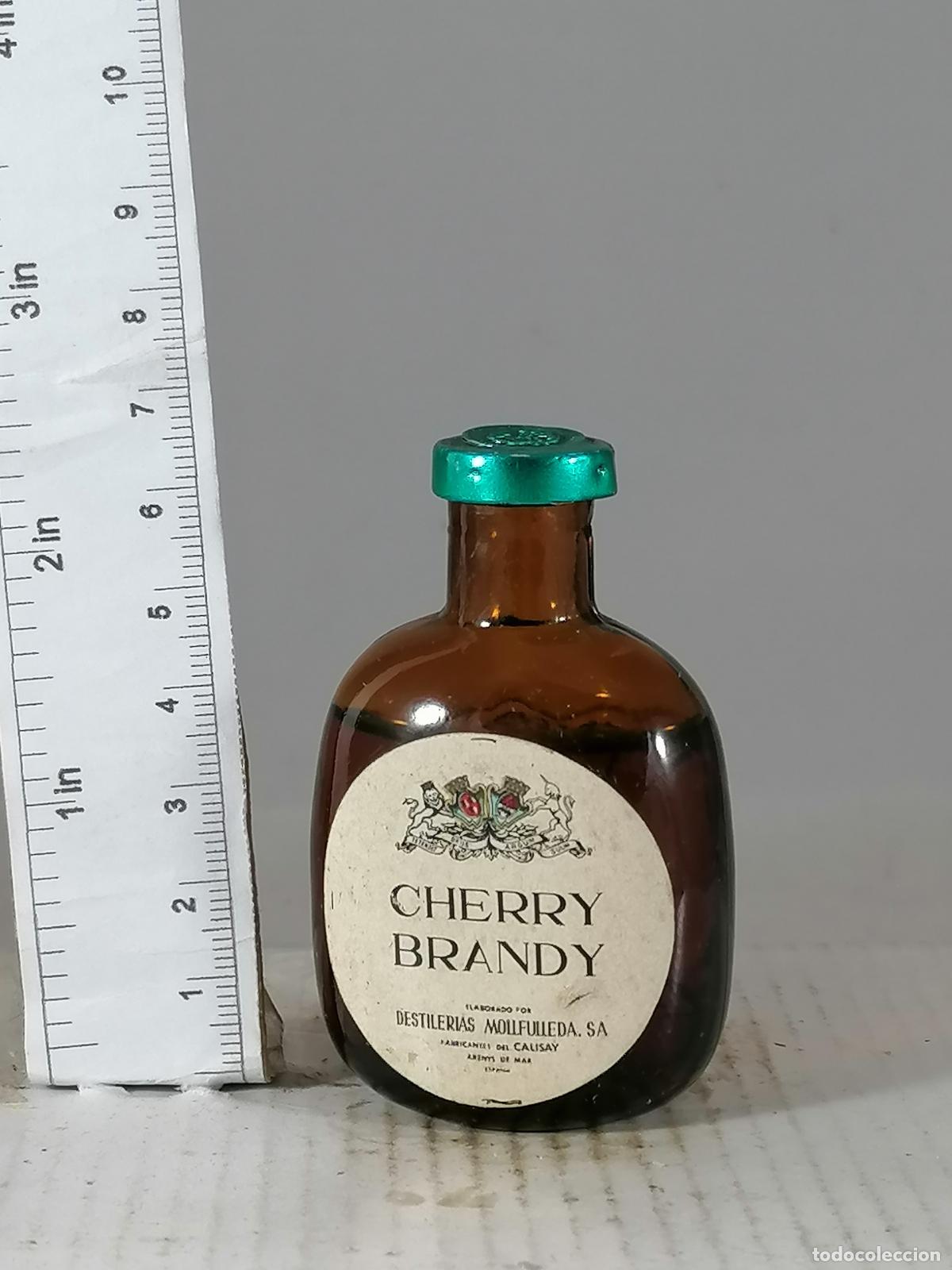 Coleccionismo de vinos y licores: BOTELLITA BOTELLIN CHERRY BRANDY DESTILERIAS MOLLFULLEDA ARENYS DE MAR