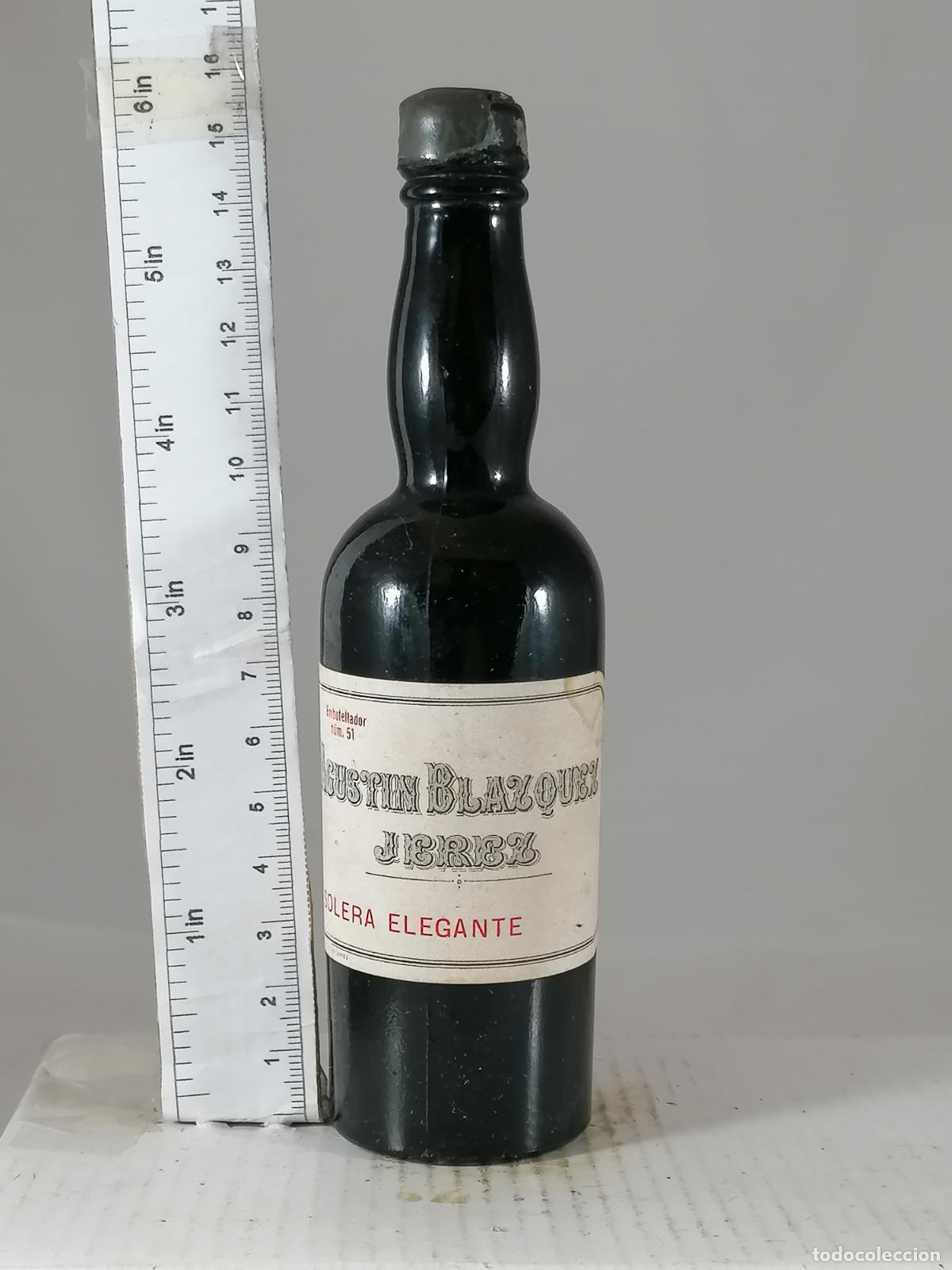Colecionismo de vinhos e licores: BOTELLITA BOTELLIN SOLERA ELEGANTE AGUSTIN BLAZQUEZ JEREZ