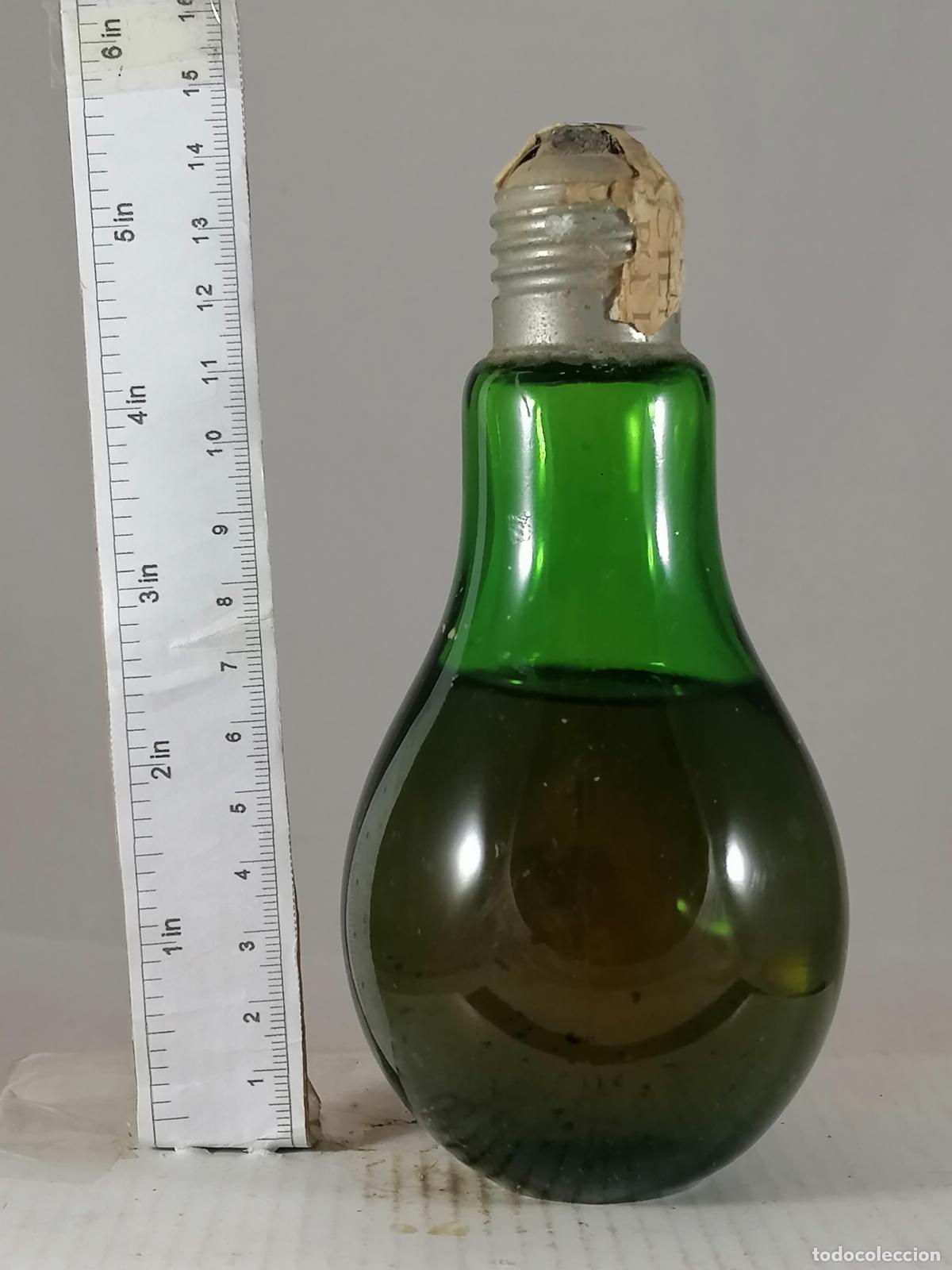 Coleccionismo de vinos y licores: BOTELLITA BOTELLIN BRANDY FORMA DE BOMBILLA