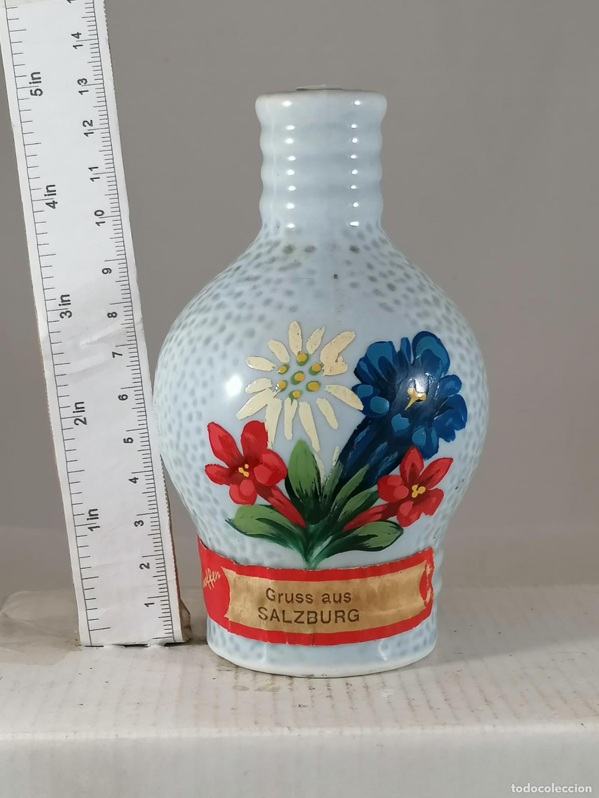 Coleccionismo de vinos y licores: BOTELLITA BOTELLIN SCHROFFEN FULLINHALT SALZBURB PORCELANA