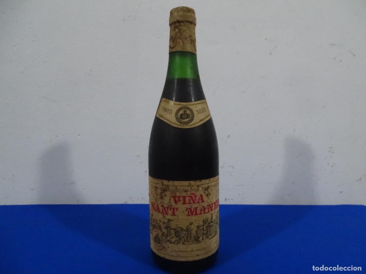 Colecionismo de vinhos e licores: VINO TINTO SECO SANT MANEL. PENEDES.