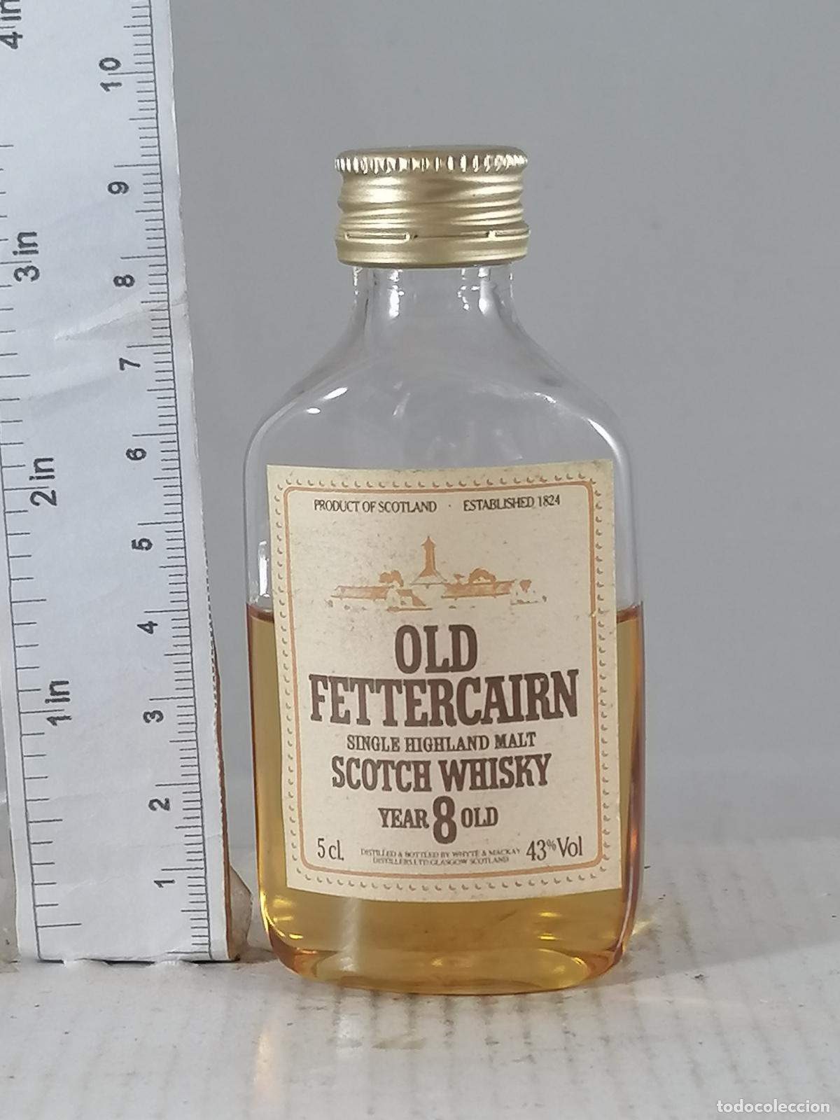 Coleccionismo de vinos y licores: BOTELLITA BOTELLIN WHISKY OLD FETTERCAIRN 8 YEARS SINGLE MALT WHYTE & MACKAY