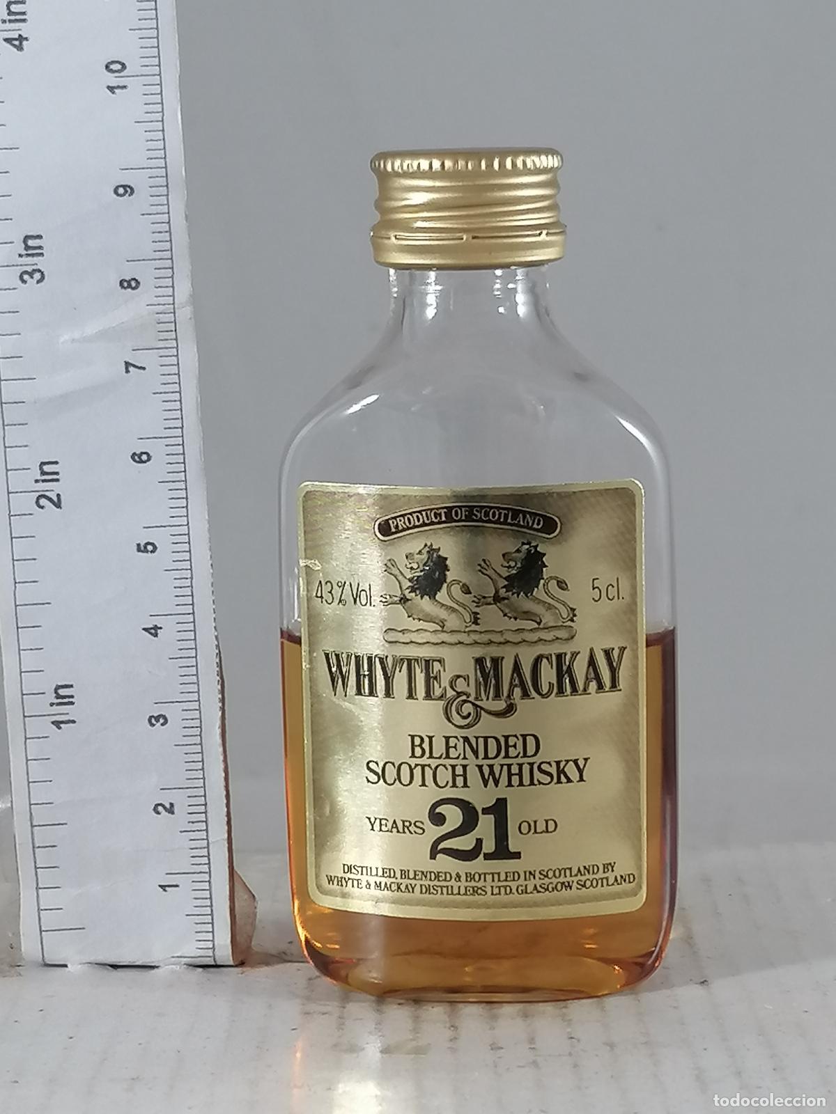 Coleccionismo de vinos y licores: BOTELLITA BOTELLIN WHISKY 21 YEARS BLENDED WHYTE & MACKAY