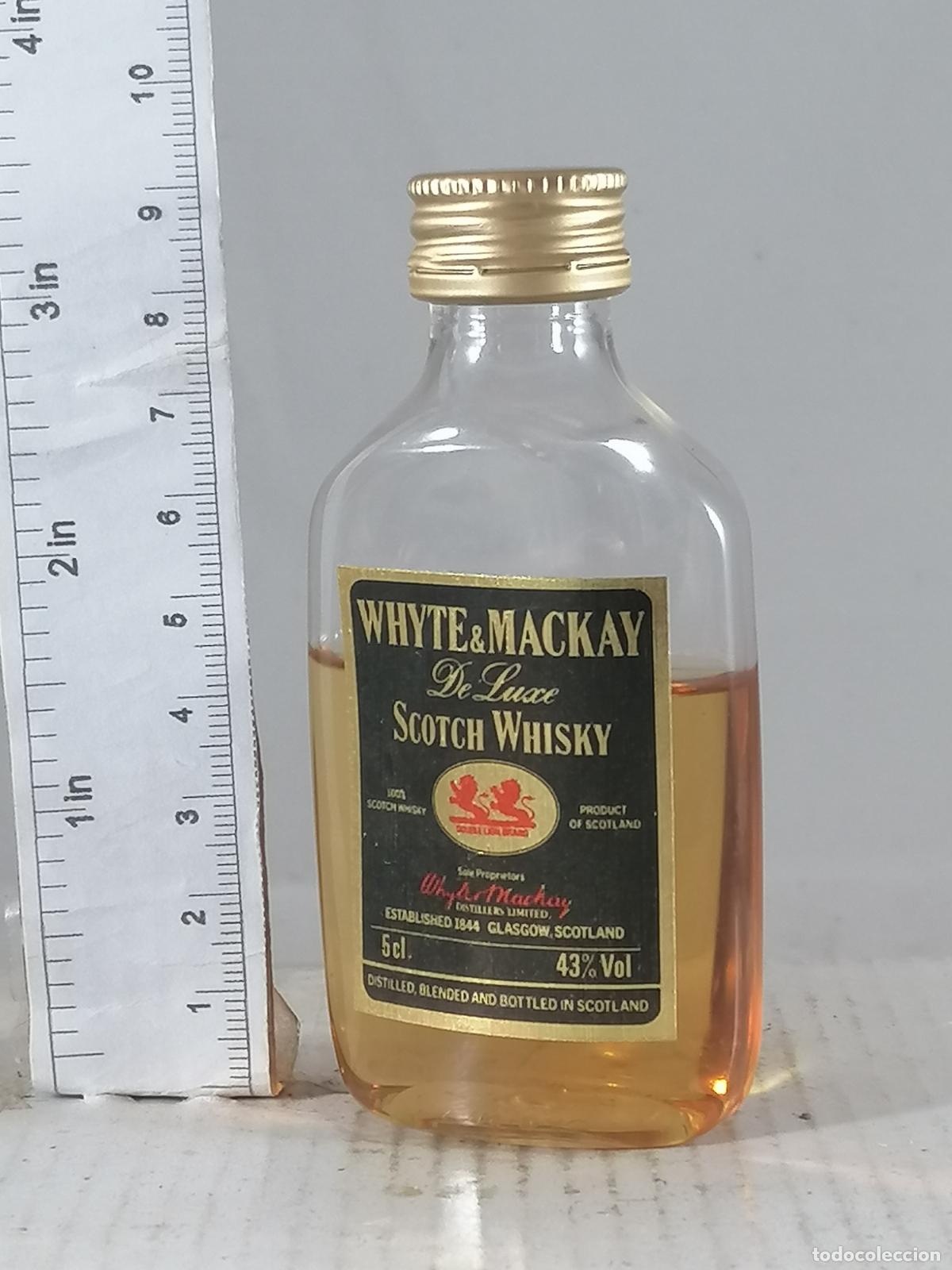 Coleccionismo de vinos y licores: BOTELLITA BOTELLIN WHISKY DE LUXE GLASGOW WHYTE & MACKAY