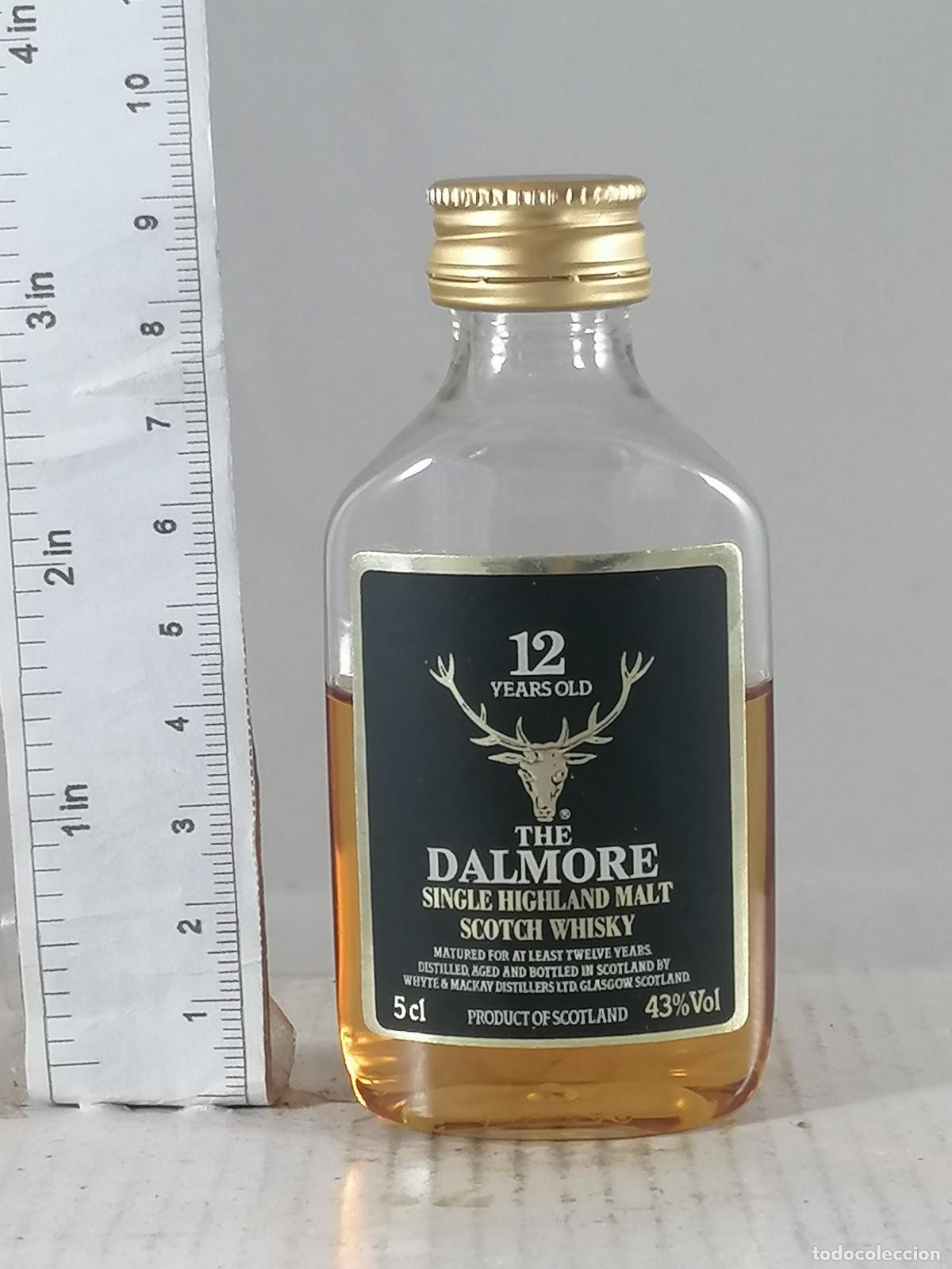 Coleccionismo de vinos y licores: BOTELLITA BOTELLIN WHISKY 12 YEARS TJE DALMORE SINGLE MALT GLASGOW WHYTE & MACKAY