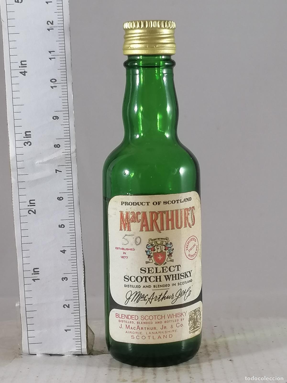 Coleccionismo de vinos y licores: BOTELLITA BOTELLIN WHISKY MACARTHURS SELECT SCOTCH WHISKY AIRDRYE SCOTLAND