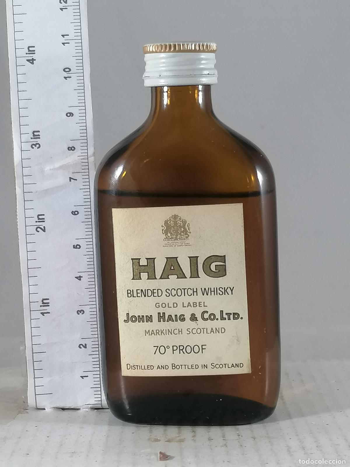 Coleccionismo de vinos y licores: BOTELLITA BOTELLIN WHISKY HAIG BLENDED SCOTCH MARKINCH SCOTLAND