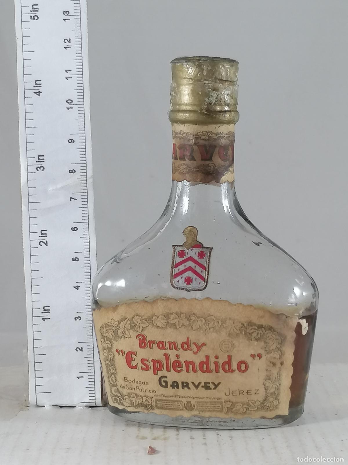 Coleccionismo de vinos y licores: BOTELLITA BOTELLIN PETACA BRANDY ESPLENDIDO ESPECIAL BODEGAS SAN PATRICIO GARVEY JEREZ