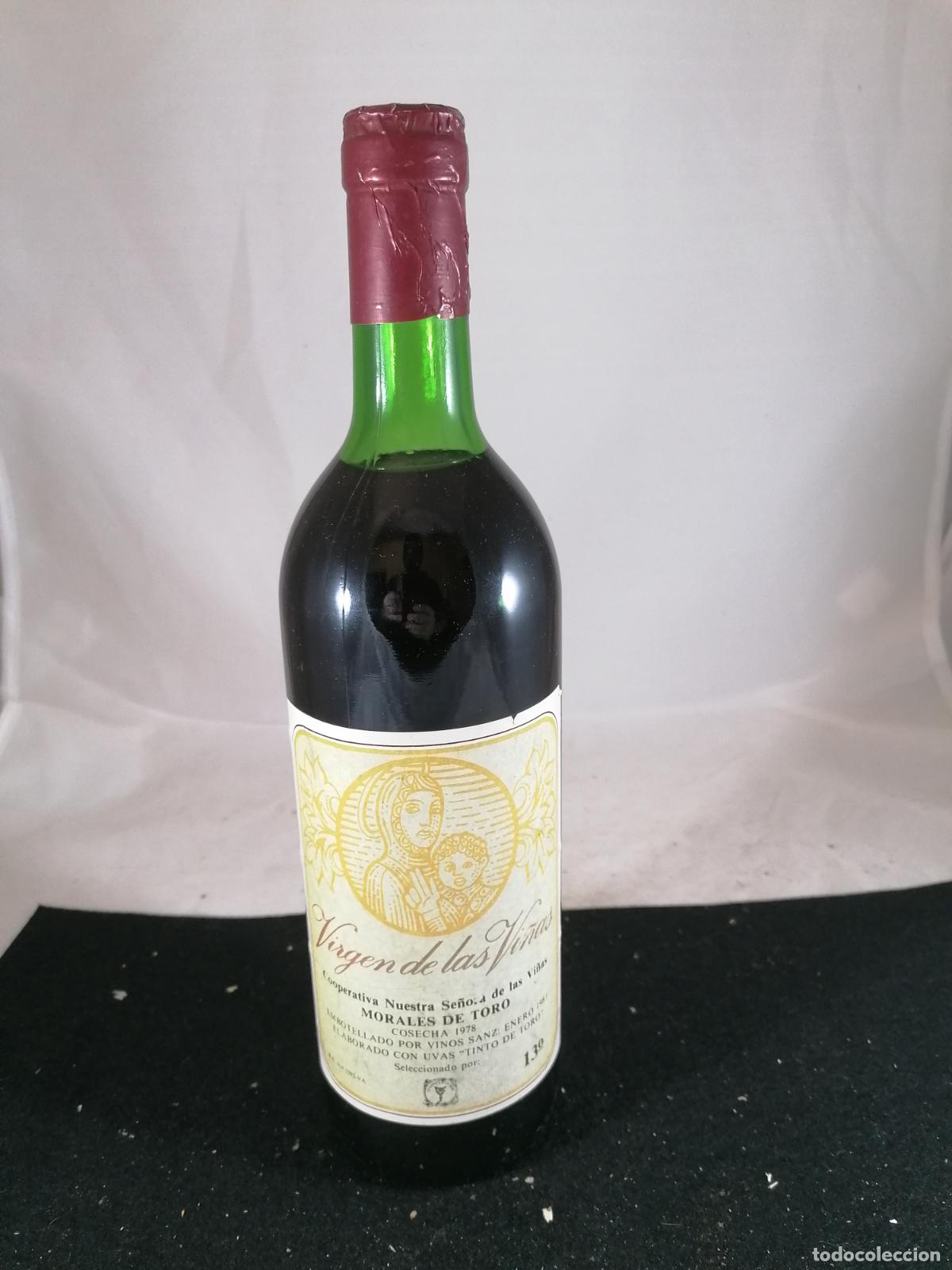 Collection of wines and liquors: BOTELLA VINO TINTO DE TORO VIRGEN DE LAS VI&Ntilde;AS 1978 COOPERATIVA VINOS SANZ VALLADOLID