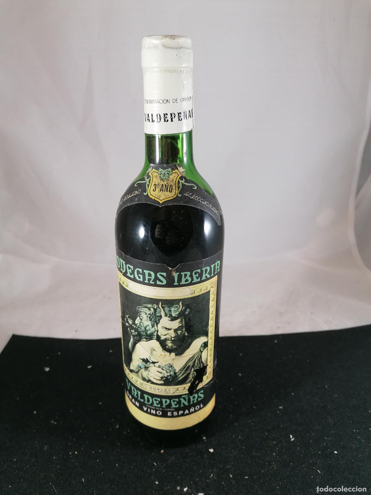 Collezionismo di vini e liquori: BOTELLA VINO TINTO 3er A&Ntilde;O BODEGAS IBERIA VALDEPE&Ntilde;AS